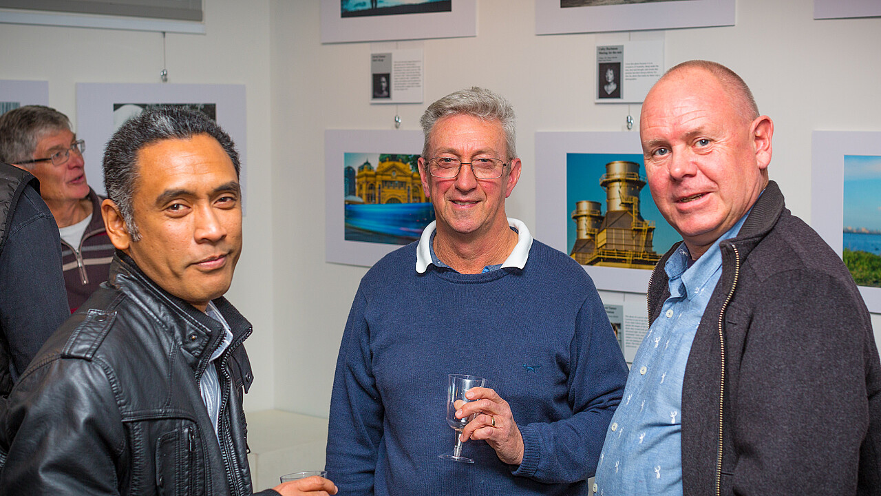 Members Arvin Coloma, Neil Anderson, and Chris Moyses