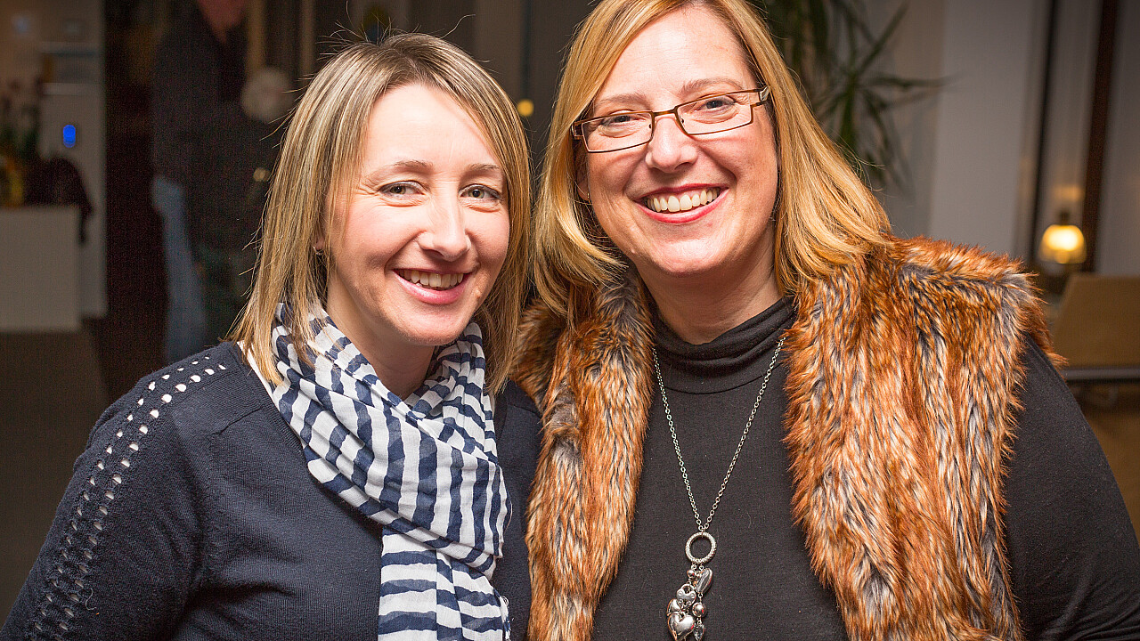 Members Karen Malbon and Andrea Sparks at WCC 50th Anniversary 2015