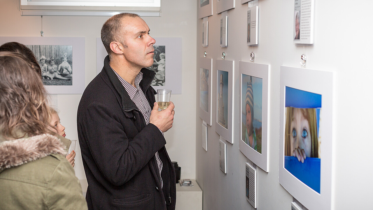 Member Brett Ferguson at the 50th Anniversary Exhibition Launch