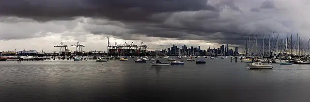 Ominous Storm Front From St Kilda Pier
