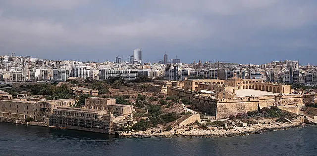 The old and the new, Manoel Island Malta