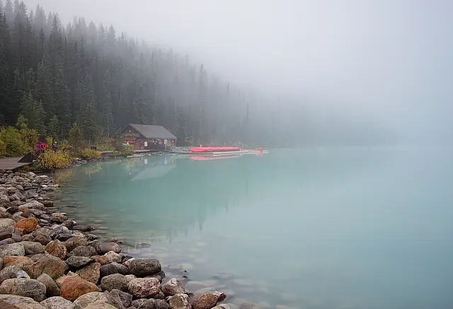 Fog over the lake