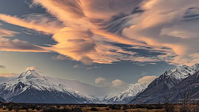 Flying Saucers - Lenticular Cloud over Mt Cook