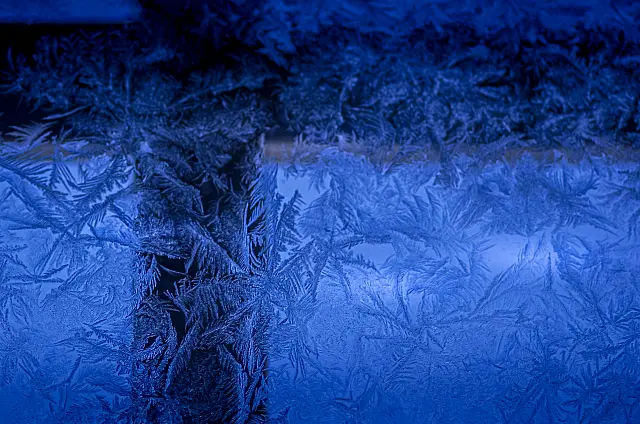 Winter Icon Through Glass
