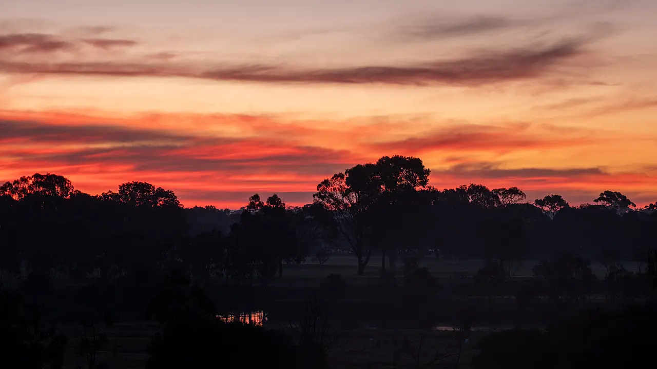 Werribee K Road Cliffs at Sunset