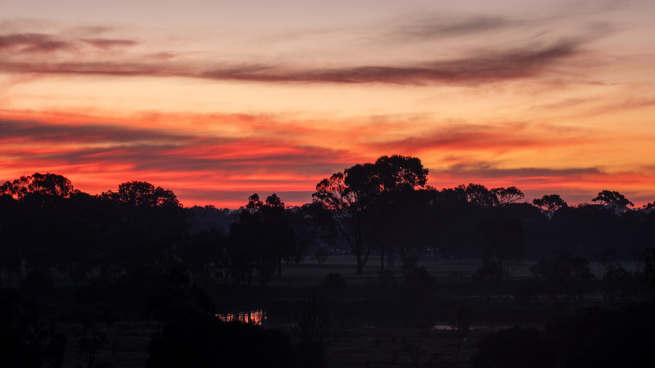 Werribee K Road Cliffs at Sunset