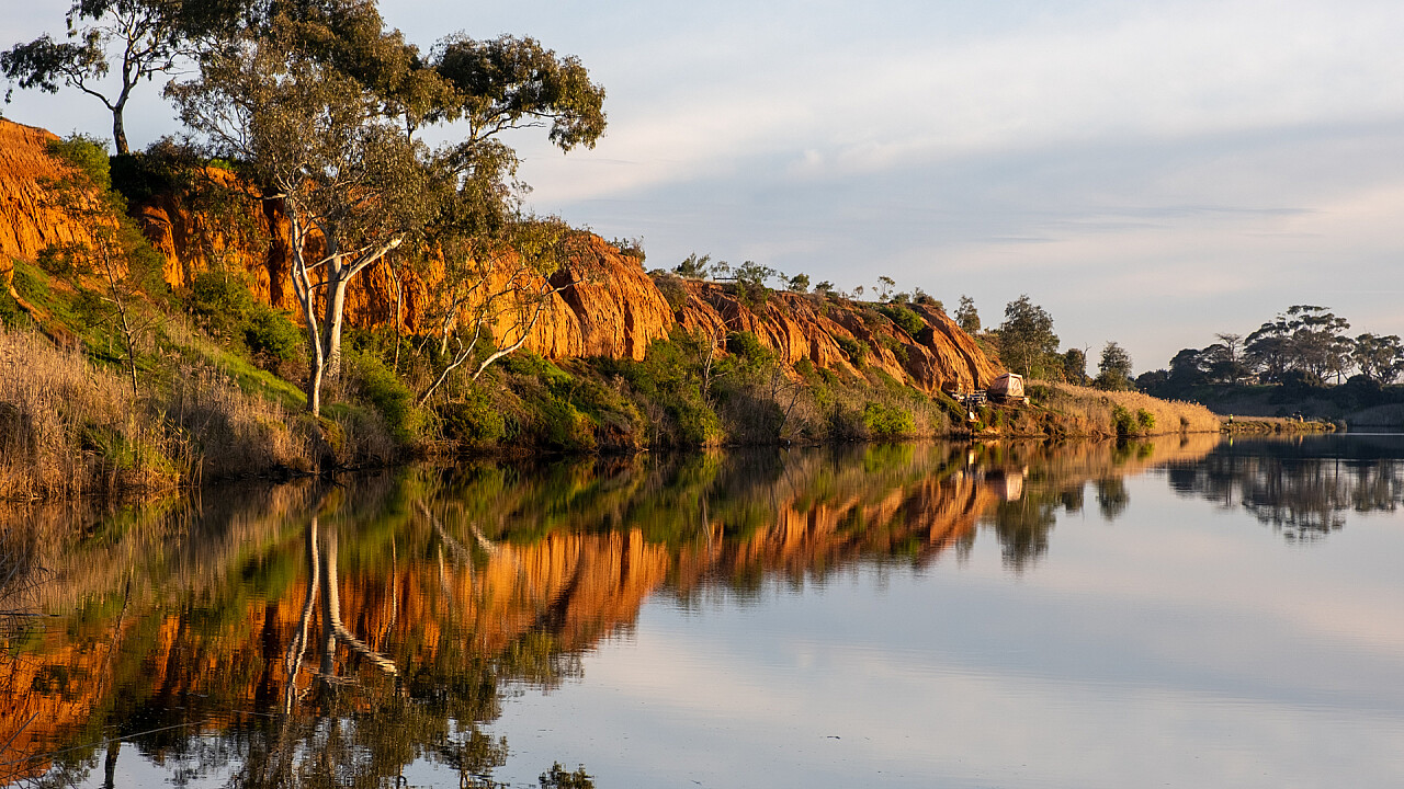 Werribee K Road Cliffs at Sunset