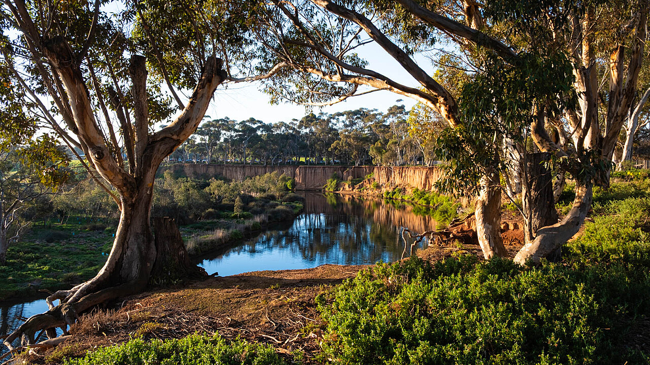 Werribee K Road Cliffs at Sunset
