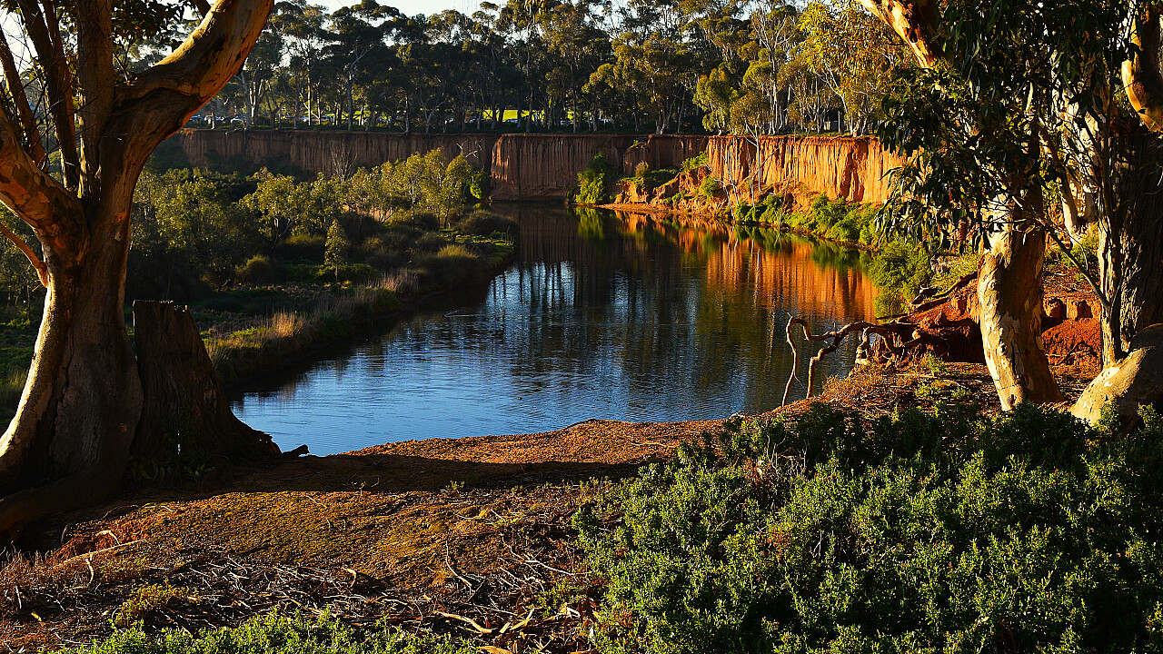 Werribee K Road Cliffs at Sunset