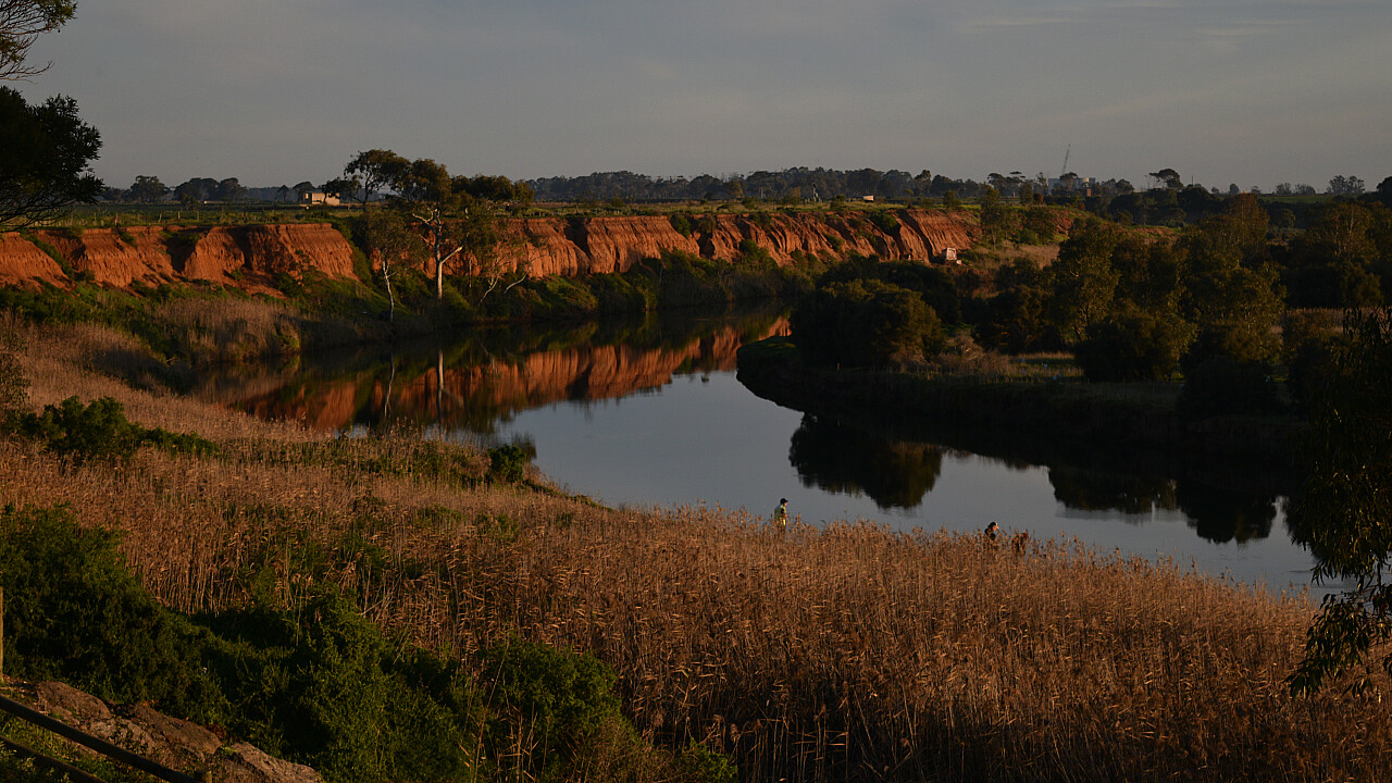 Werribee K Road Cliffs at Sunset
