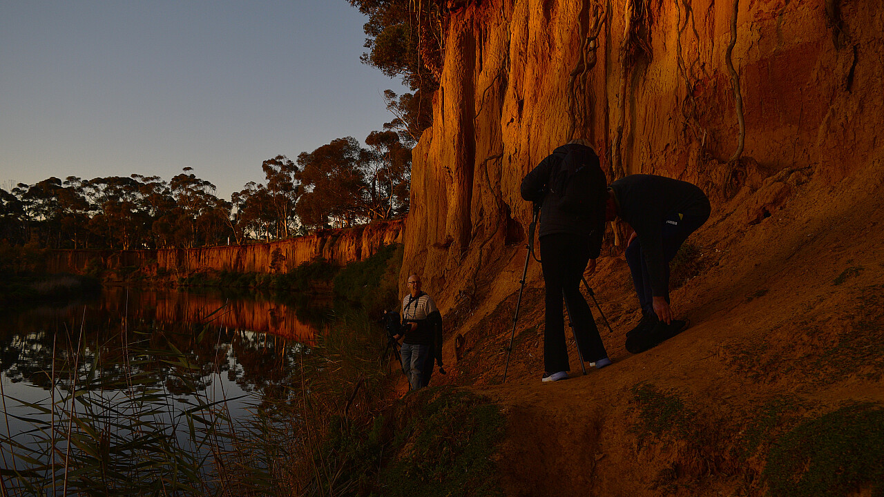 Werribee K Road Cliffs at Sunset