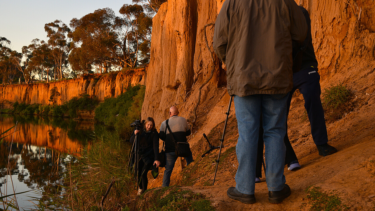 Werribee K Road Cliffs at Sunset