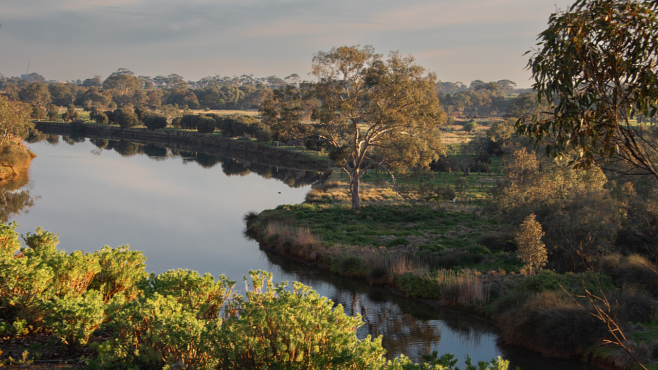 Werribee K Road Cliffs at Sunset