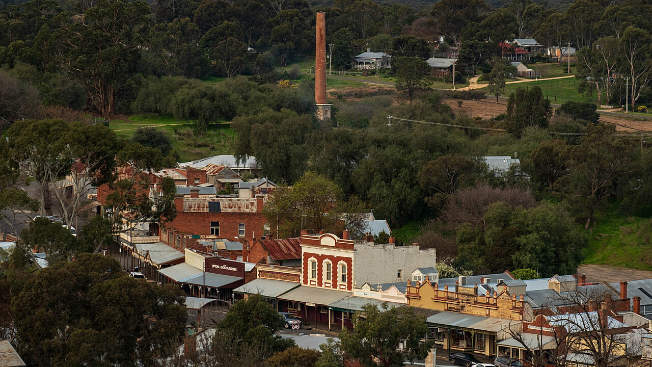 Looking over Maldon from Anzac Hill