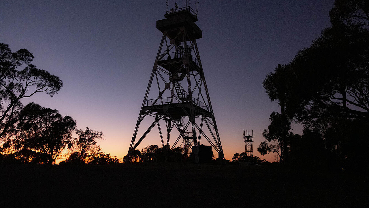 Sunrise at Mt Tarrengower