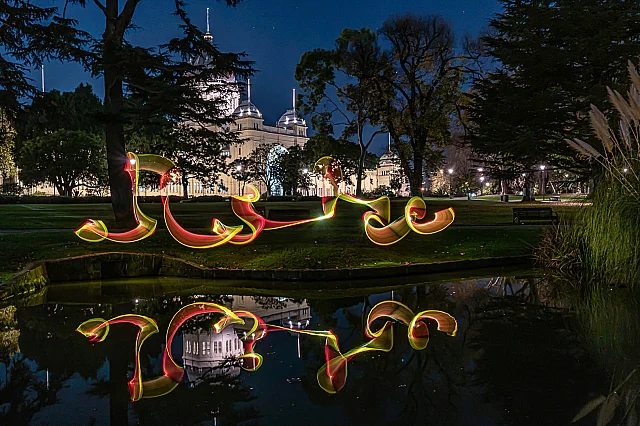 Carlton Gardens Light Painting