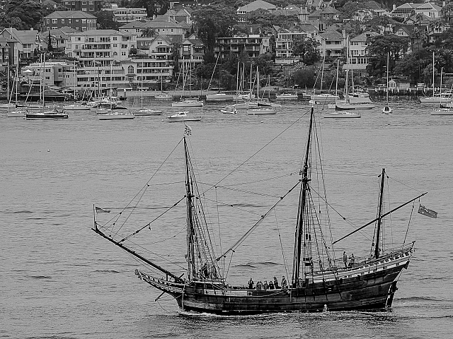 Tall Ship in Sydney Harbour