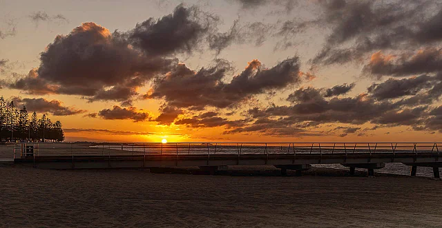 Sunrise Over Our New Pier
