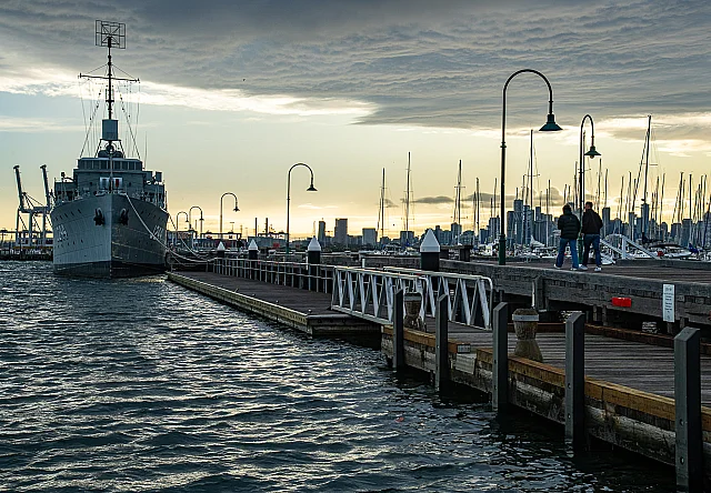 Early Morning Walk on Gem Pier